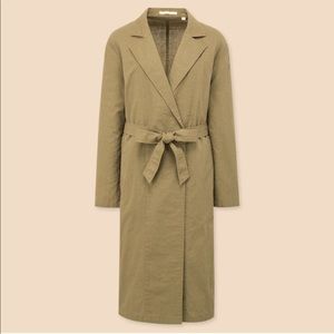 New***Uniqlo Belted Linen Trench Coat Duster
